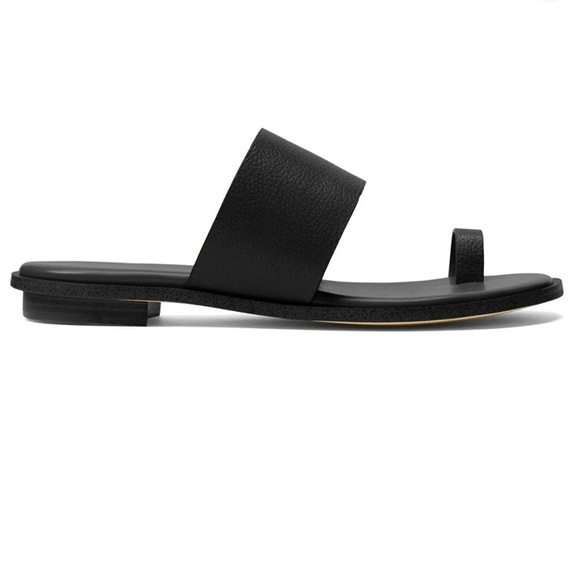 Michael Kors Shoes - Michael Michael Kors Women's Sonya Leather Toe Ring Flat Sandal